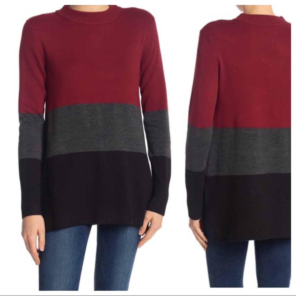 French Connection Soft Normie Colorblock Sweater